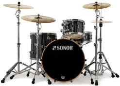 Sonor ProLite PL 322 Shell Set - Ebony White Stripes