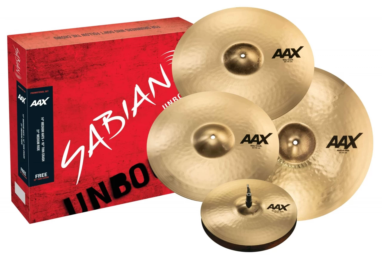 Sabian AAX Promotional Set Brilliant 1 Sabian AAX Promotional Set Brilliant